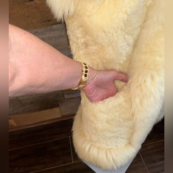 Vintage 100% NZ Lambskin Fur Vest by Alpine Fashions | M | Made in New Zealand - Picture 9 of 15